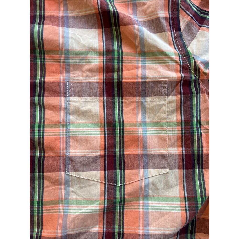 Foundry Supply Co Easy Care Shirt Men XLT Colorful Plaid SS Button Up Tall Skate - Picture 3 of 8